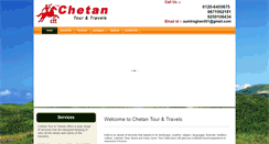 Desktop Screenshot of chetantravels.com