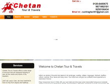 Tablet Screenshot of chetantravels.com